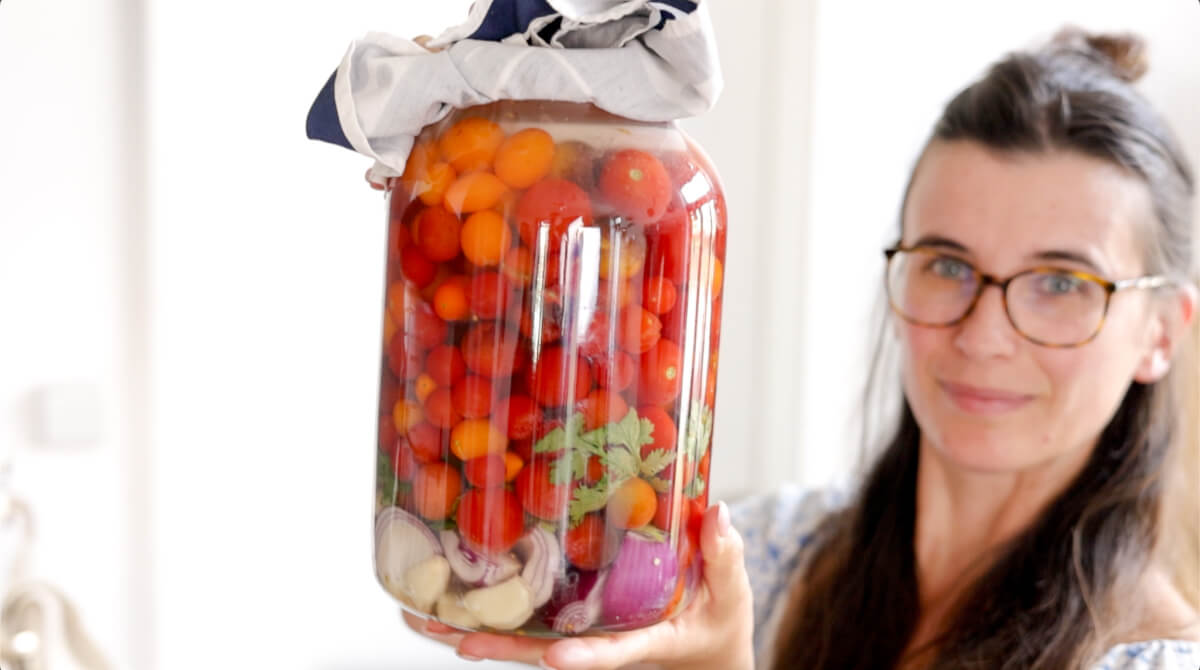 fermented cherry tomatoes